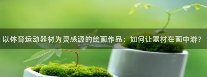 杏耀登陆：以体育运动器材为灵感源的绘画作品：如何让器材在画中游？